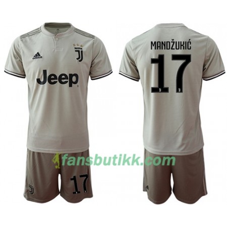 Fotballdrakt Juventus Mandzukic 17 Barn Bortetrøye 2018-2019 Kortermet